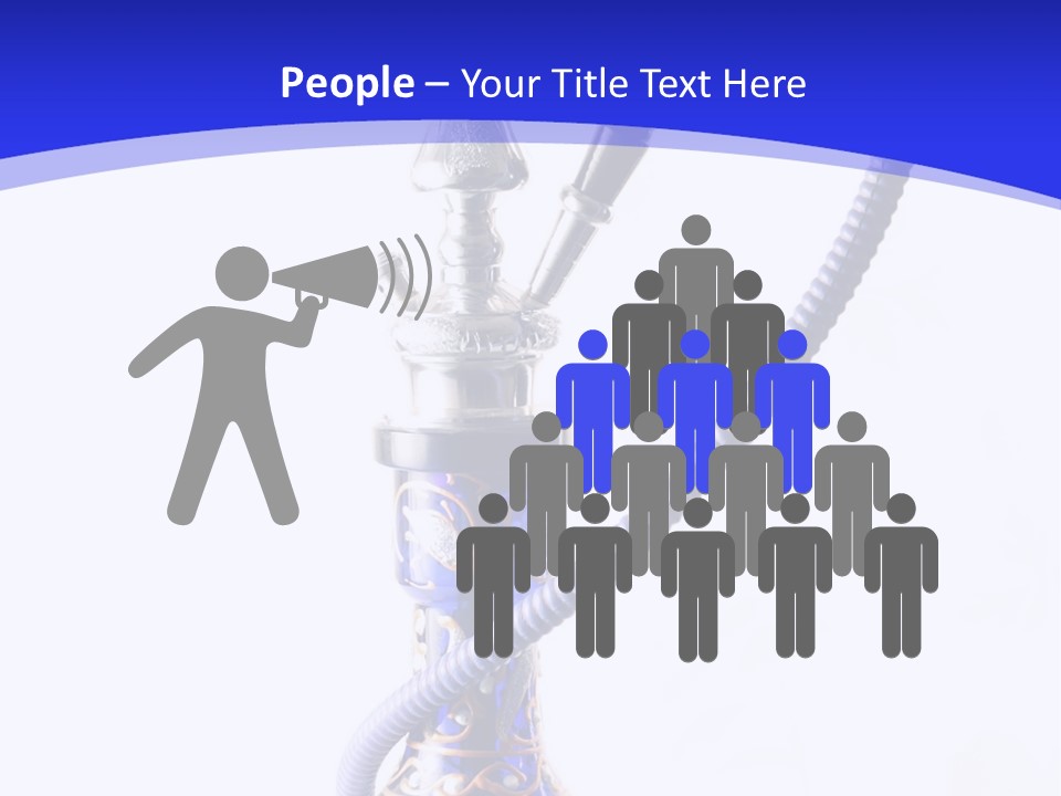 Arabic Blue Fog PowerPoint Template