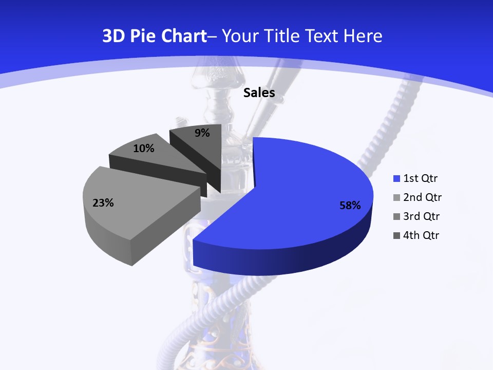 Arabic Blue Fog PowerPoint Template