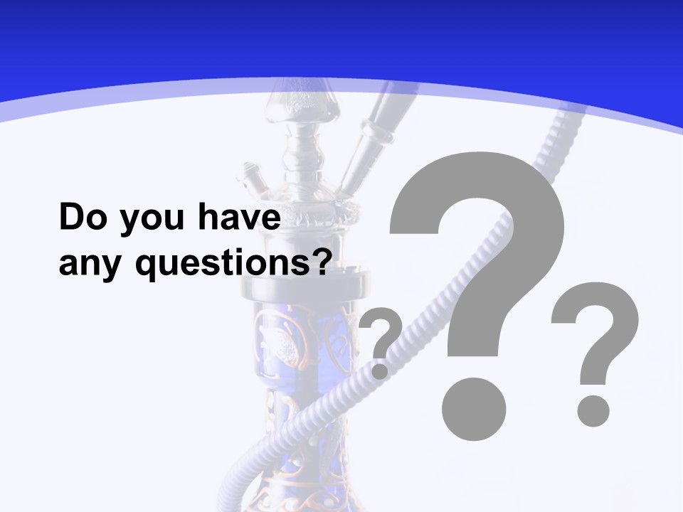 Arabic Blue Fog PowerPoint Template