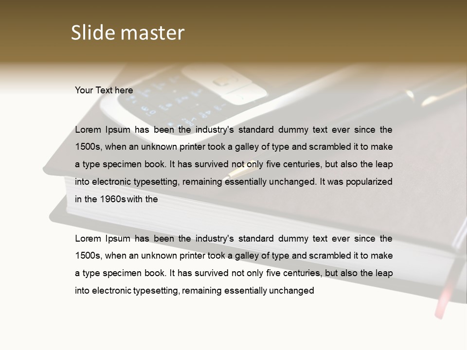 Book Office Paperwork PowerPoint Template