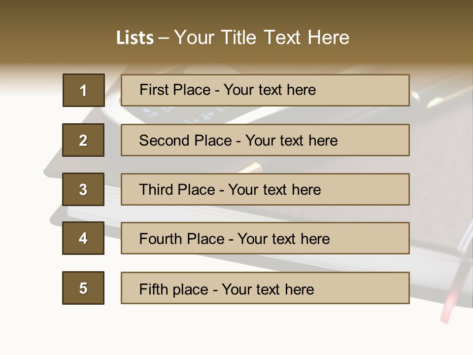 Book Office Paperwork PowerPoint Template