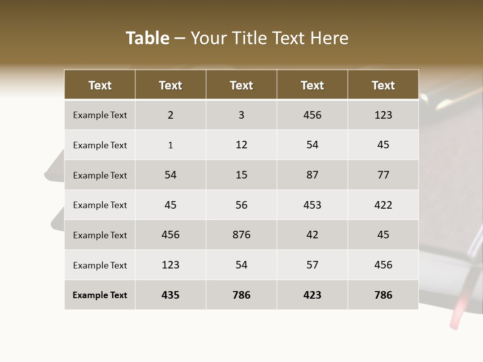 Book Office Paperwork PowerPoint Template