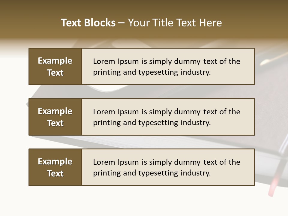 Book Office Paperwork PowerPoint Template