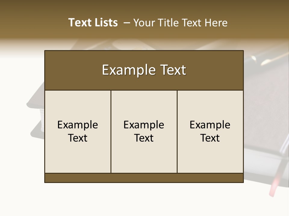 Book Office Paperwork PowerPoint Template
