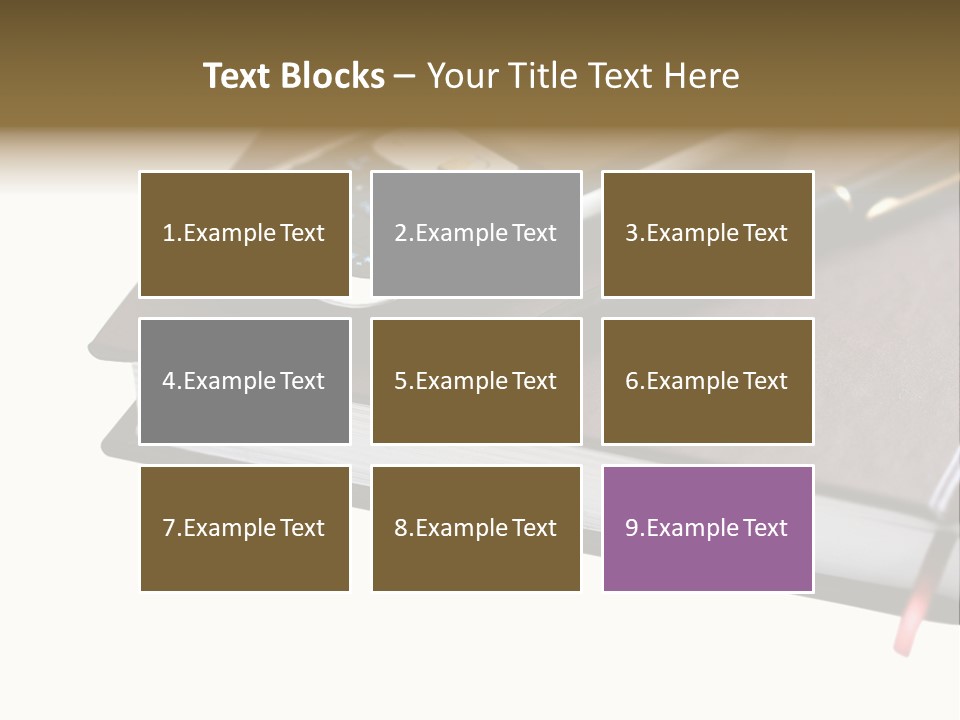 Book Office Paperwork PowerPoint Template