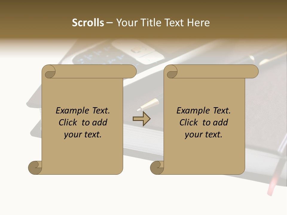 Book Office Paperwork PowerPoint Template