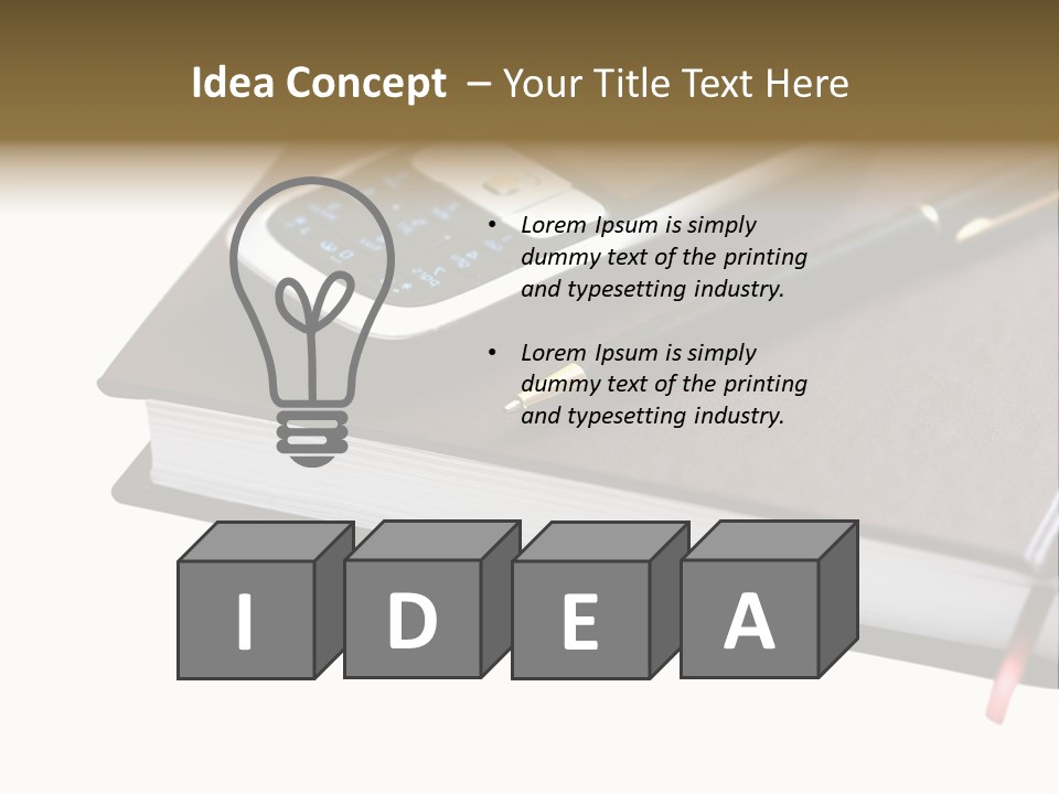 Book Office Paperwork PowerPoint Template