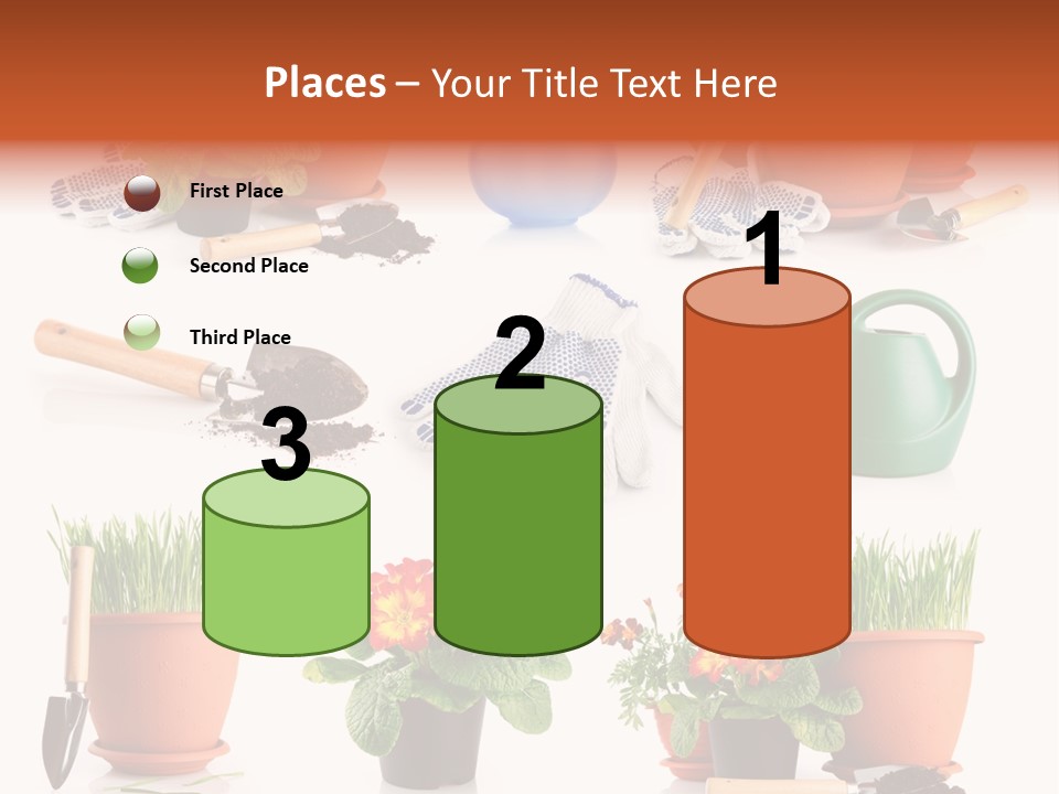 Set Leaf Red PowerPoint Template