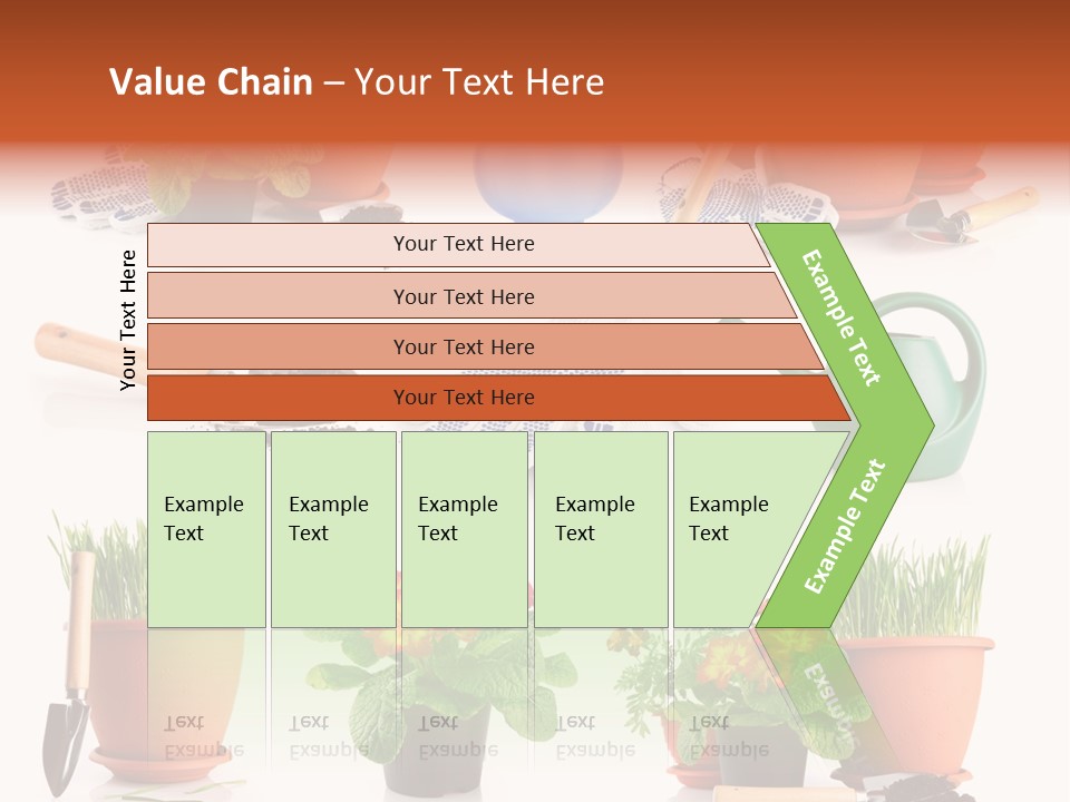 Set Leaf Red PowerPoint Template