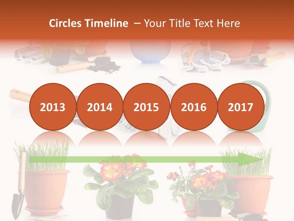 Set Leaf Red PowerPoint Template