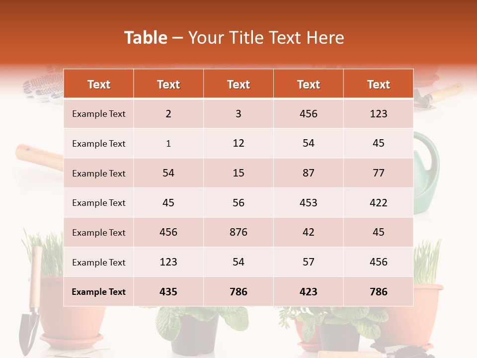 Set Leaf Red PowerPoint Template