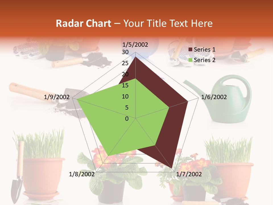 Set Leaf Red PowerPoint Template