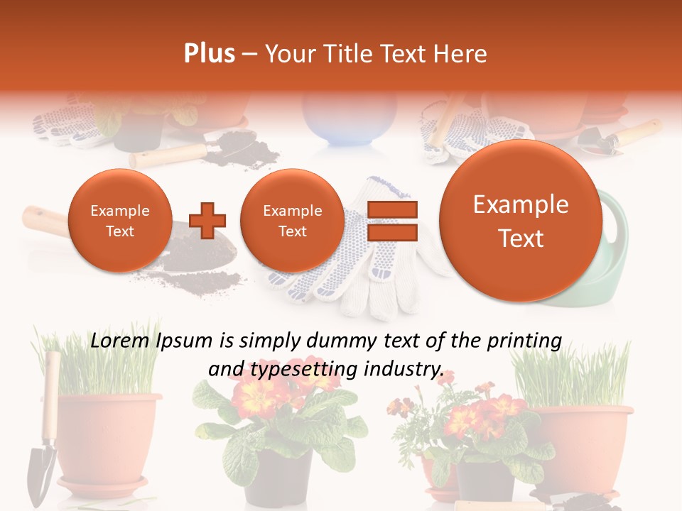 Set Leaf Red PowerPoint Template