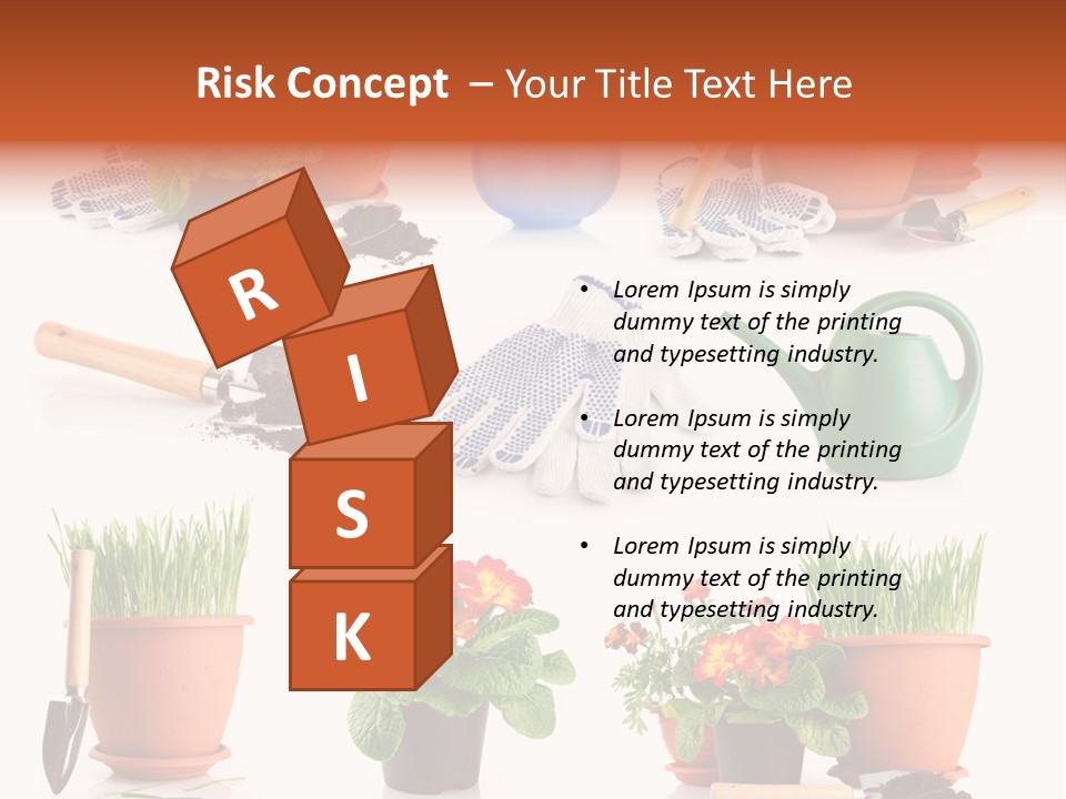 Set Leaf Red PowerPoint Template