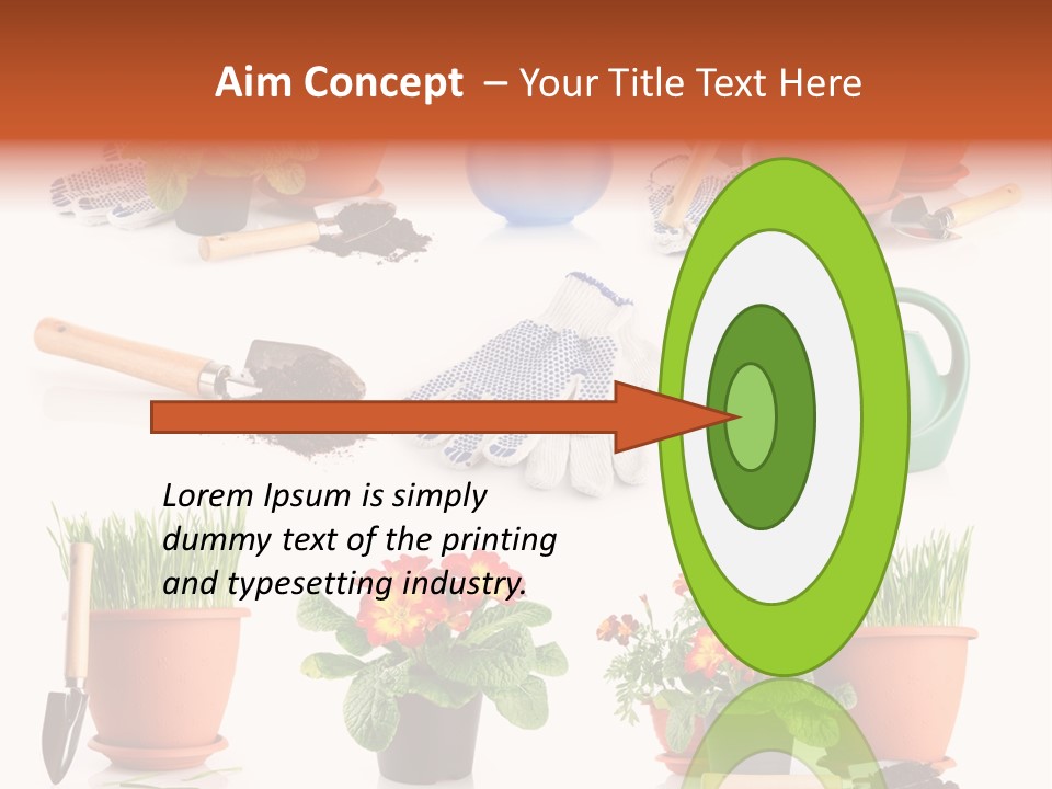 Set Leaf Red PowerPoint Template