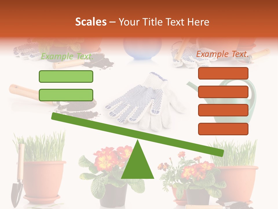 Set Leaf Red PowerPoint Template