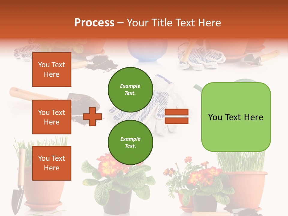 Set Leaf Red PowerPoint Template