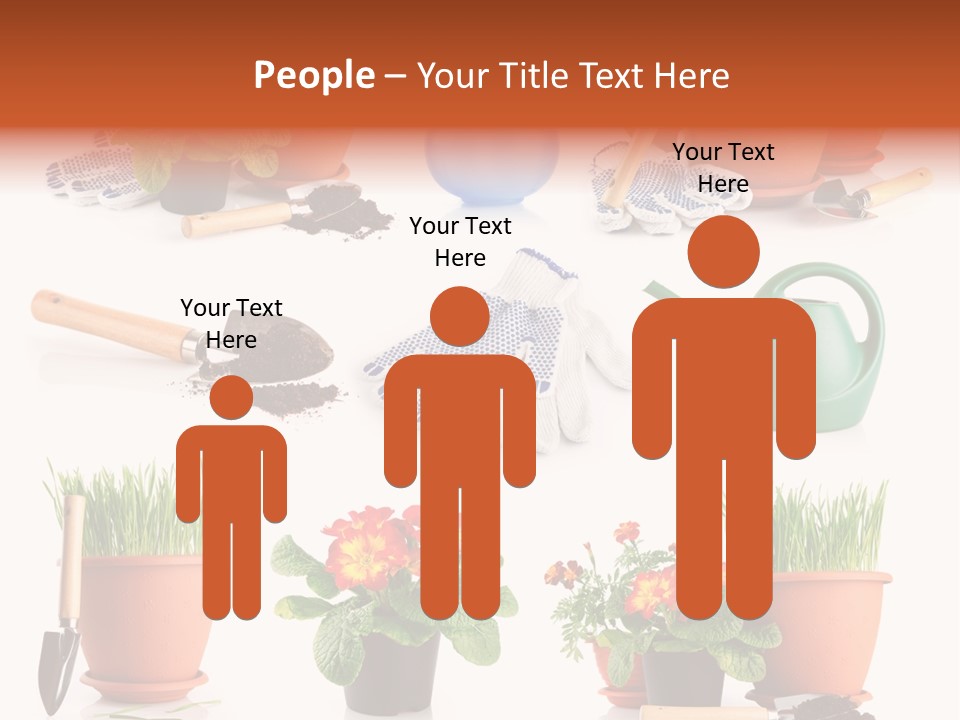 Set Leaf Red PowerPoint Template