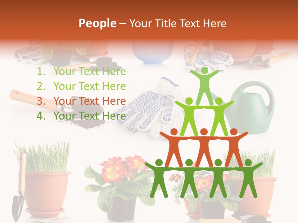 Set Leaf Red PowerPoint Template