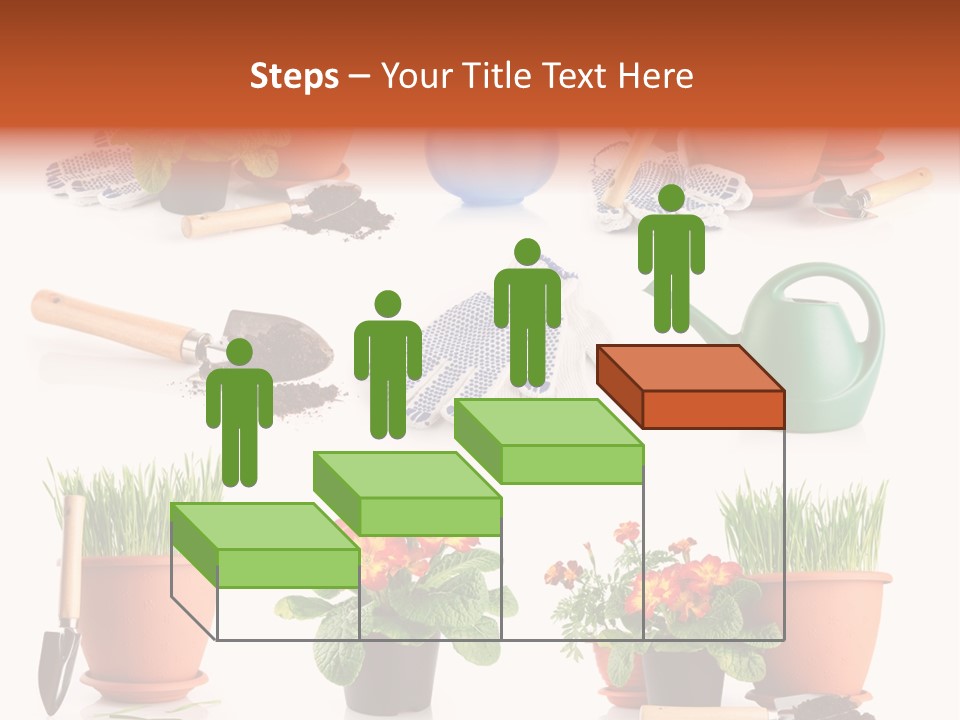 Set Leaf Red PowerPoint Template