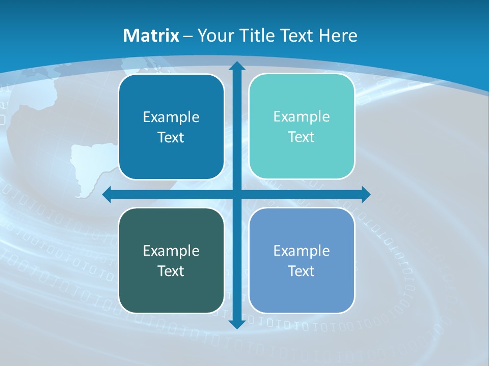 Blue Continent Modern PowerPoint Template