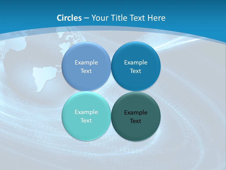 Blue Continent Modern PowerPoint Template