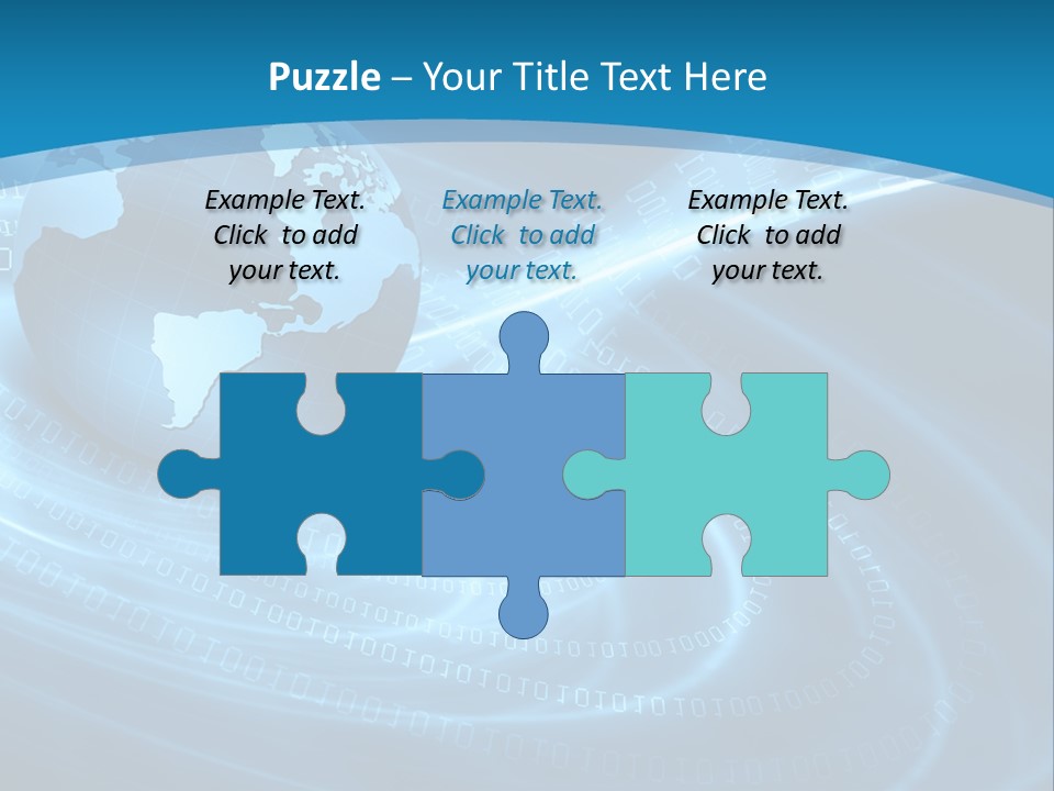 Blue Continent Modern PowerPoint Template