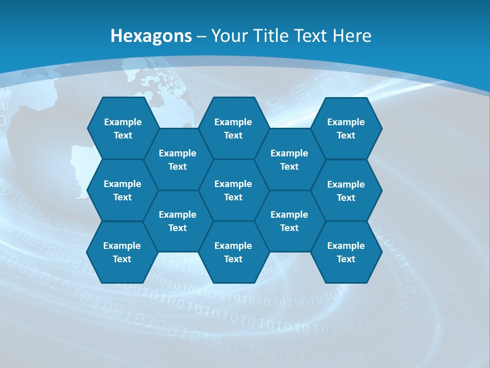 Blue Continent Modern PowerPoint Template