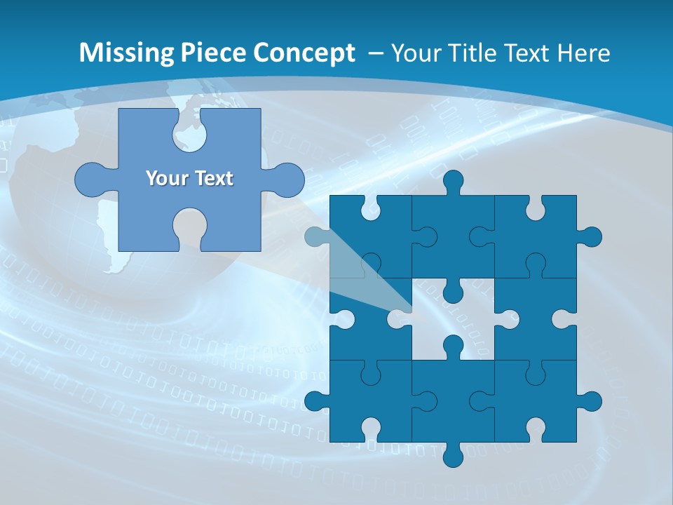 Blue Continent Modern PowerPoint Template