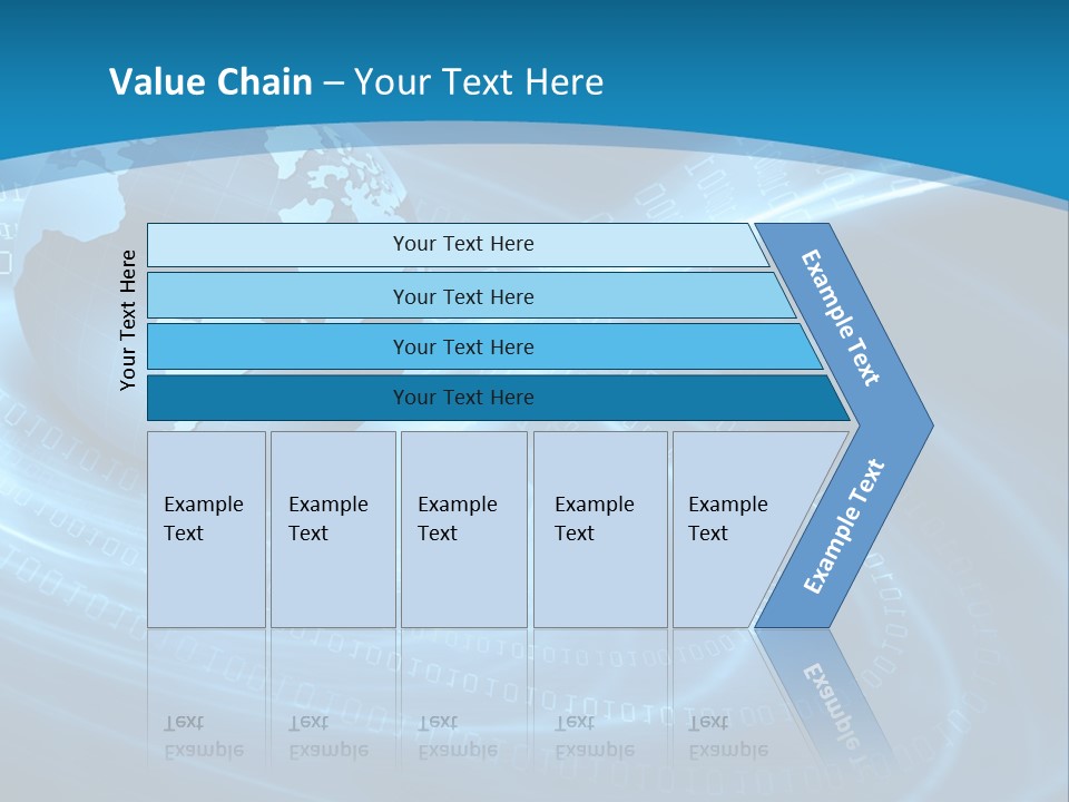 Blue Continent Modern PowerPoint Template