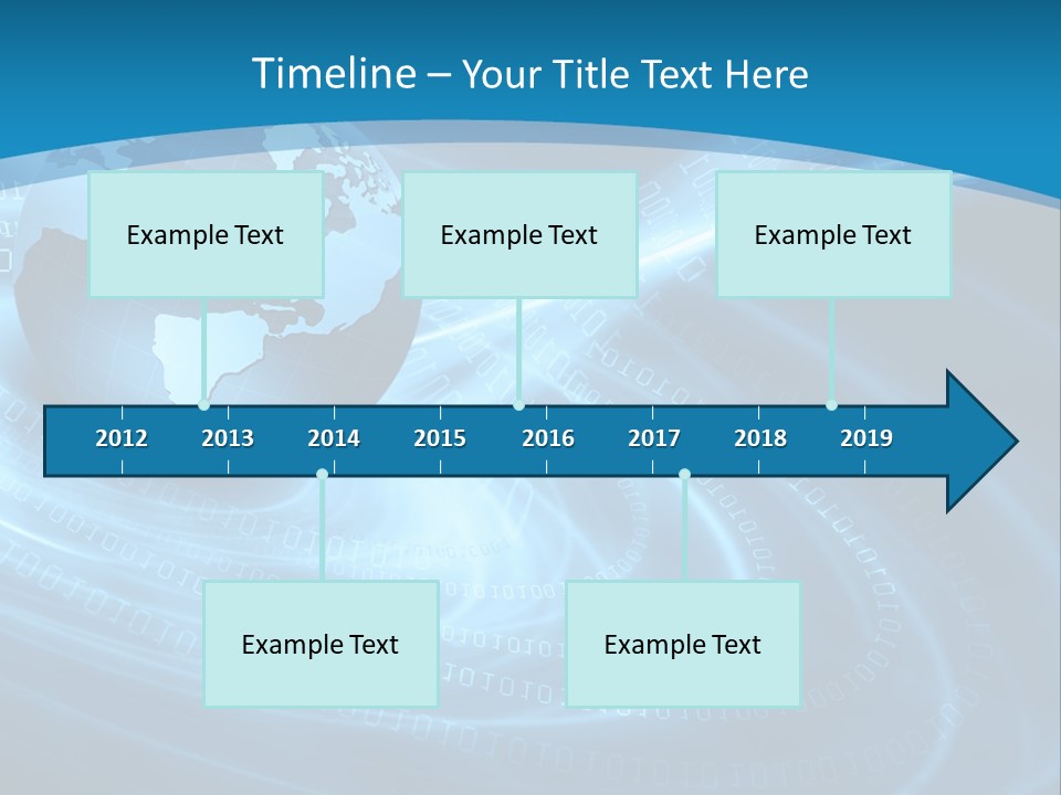 Blue Continent Modern PowerPoint Template