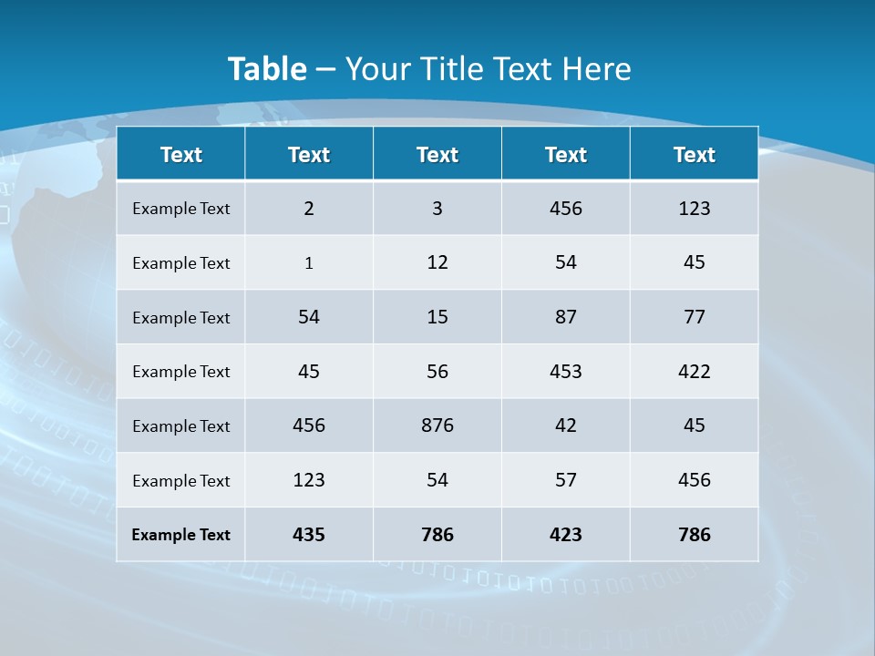 Blue Continent Modern PowerPoint Template