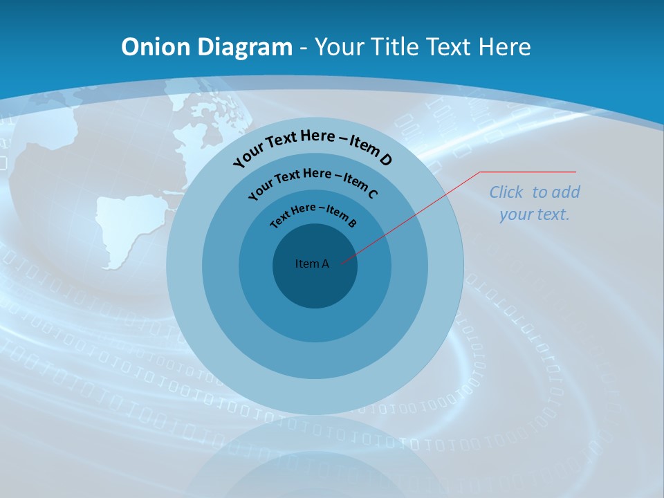 Blue Continent Modern PowerPoint Template