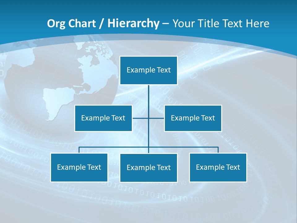Blue Continent Modern PowerPoint Template