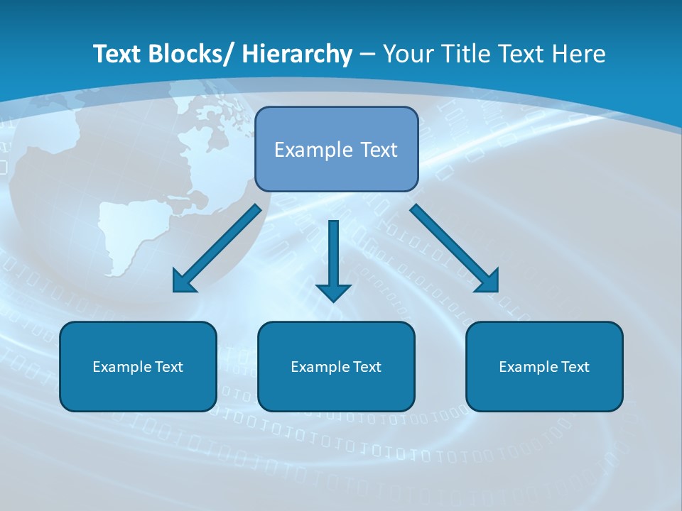 Blue Continent Modern PowerPoint Template