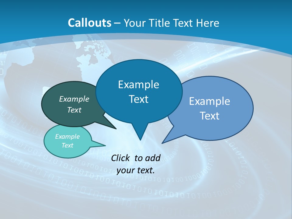 Blue Continent Modern PowerPoint Template