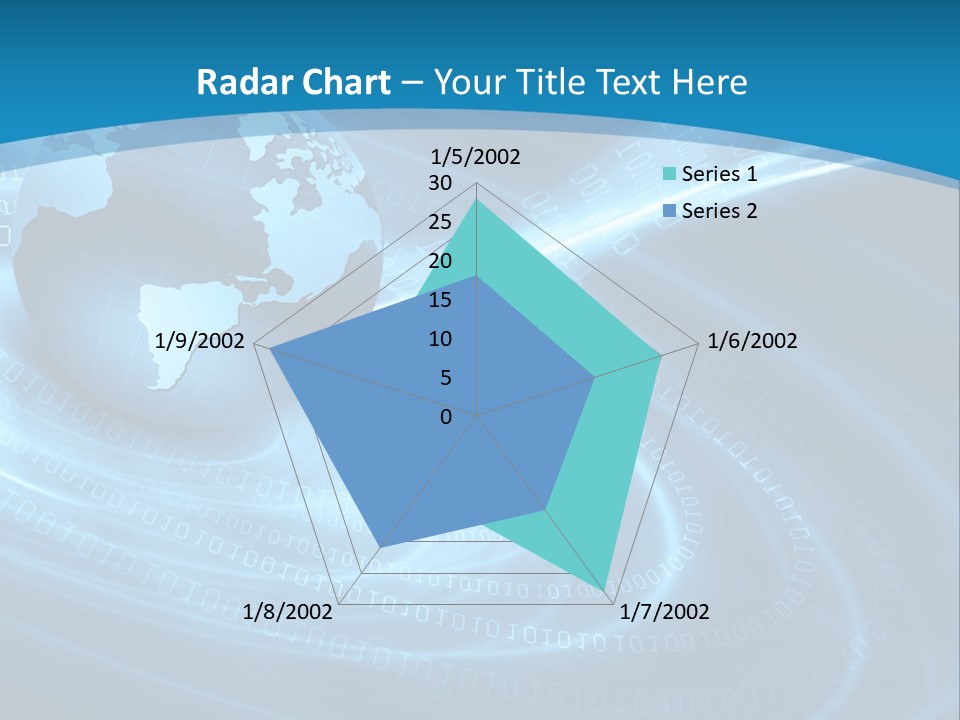 Blue Continent Modern PowerPoint Template