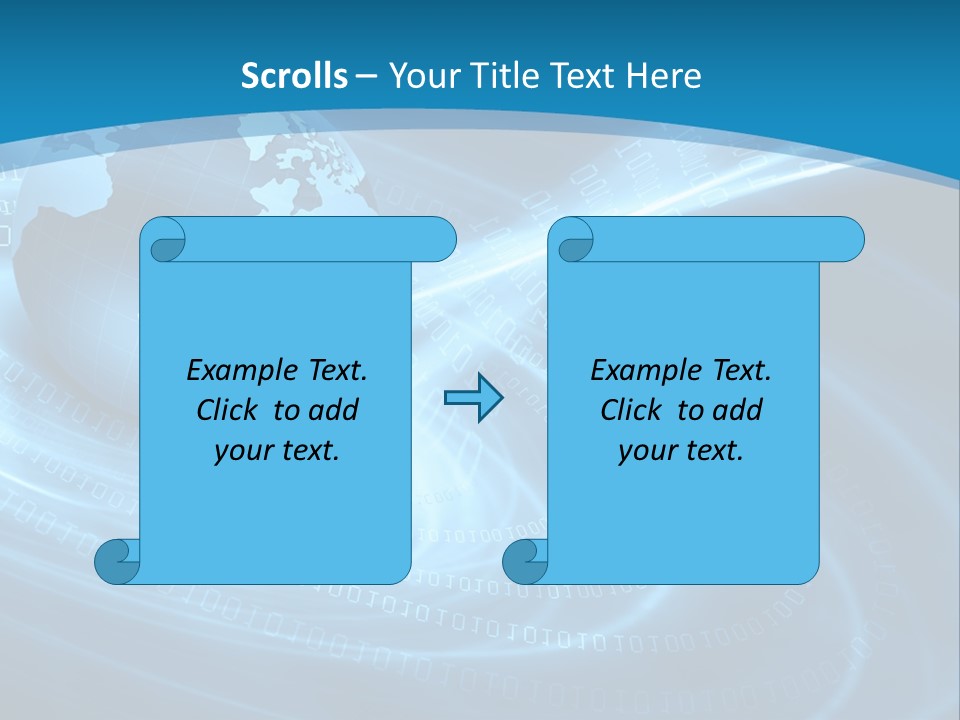 Blue Continent Modern PowerPoint Template