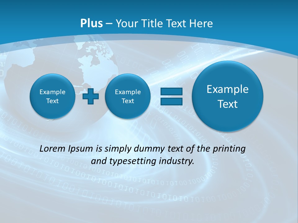 Blue Continent Modern PowerPoint Template