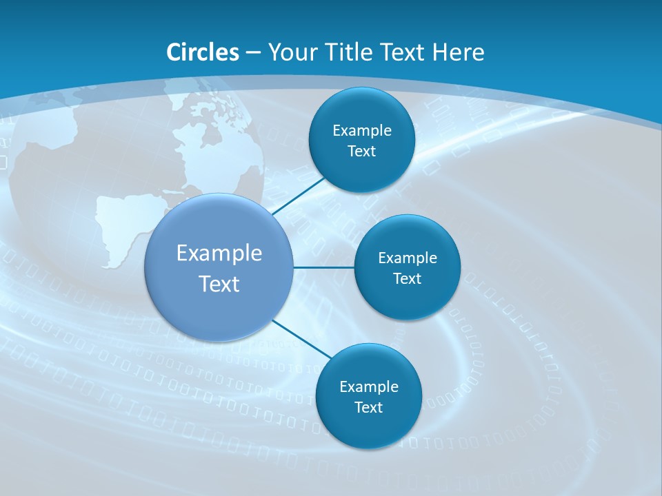 Blue Continent Modern PowerPoint Template