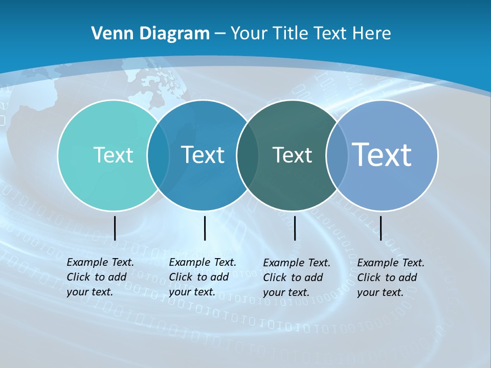 Blue Continent Modern PowerPoint Template