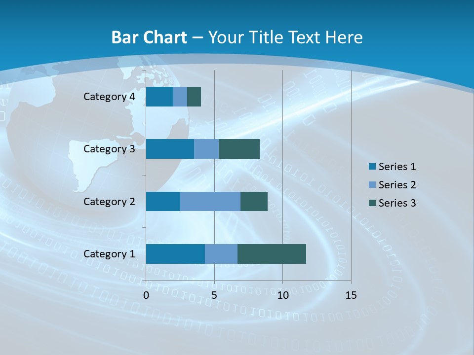 Blue Continent Modern PowerPoint Template