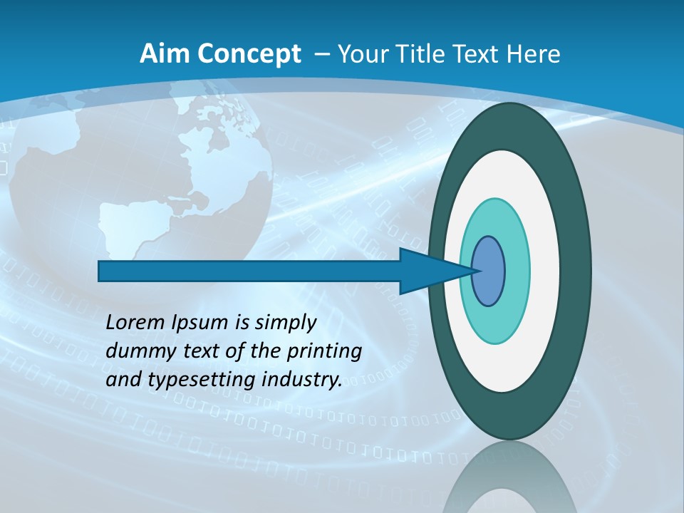 Blue Continent Modern PowerPoint Template