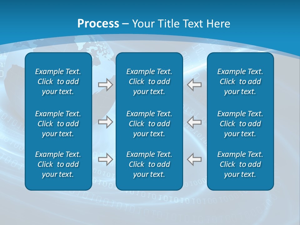 Blue Continent Modern PowerPoint Template