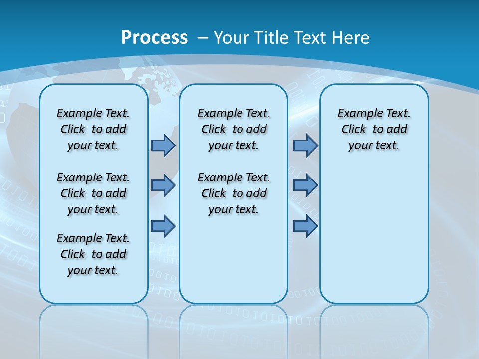 Blue Continent Modern PowerPoint Template