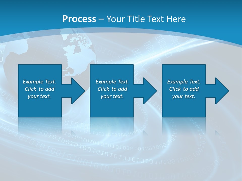 Blue Continent Modern PowerPoint Template