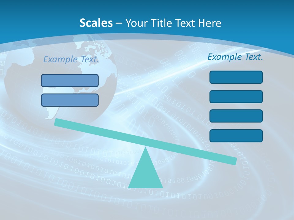 Blue Continent Modern PowerPoint Template