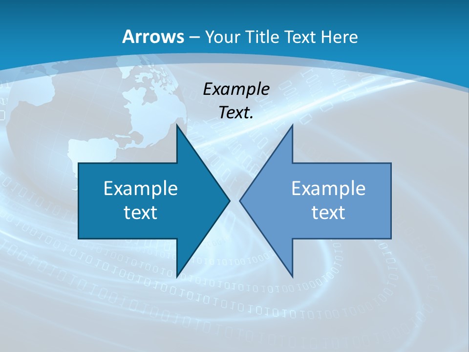 Blue Continent Modern PowerPoint Template