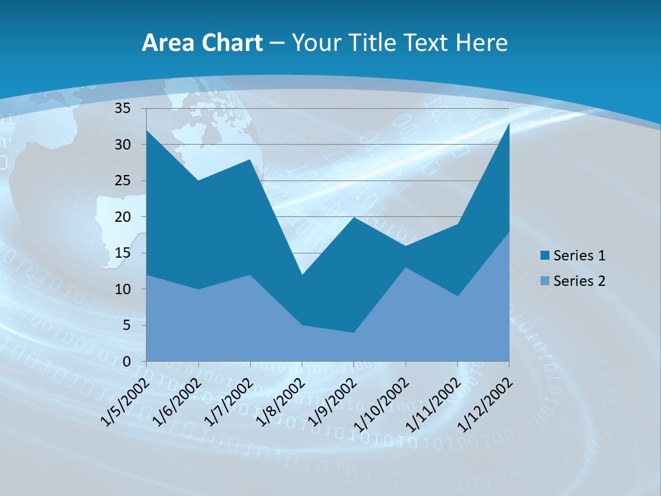 Blue Continent Modern PowerPoint Template