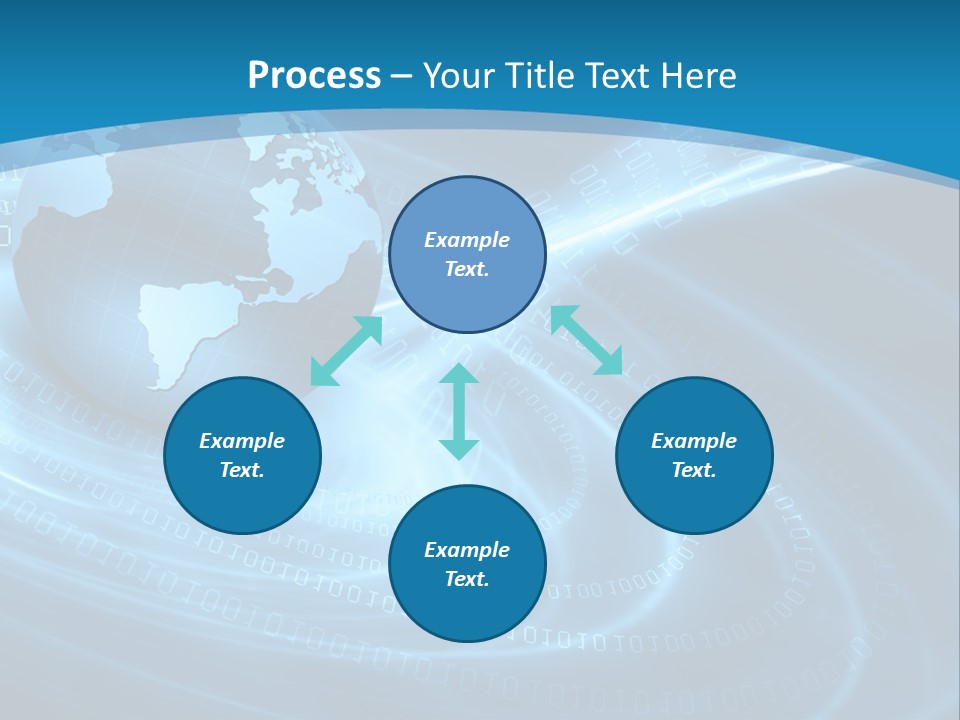 Blue Continent Modern PowerPoint Template